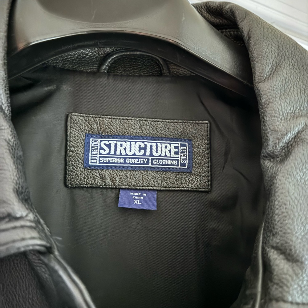 Express (Formerly Structures) Leather Jacket - Me… - image 5